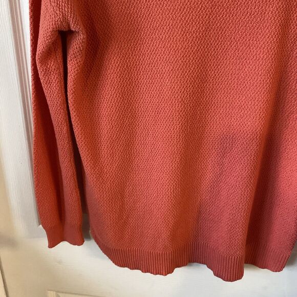 Cotton On Sweater Women’s Medium Round Neck Light Weight Salmon Slit Side - Picture 13 of 15